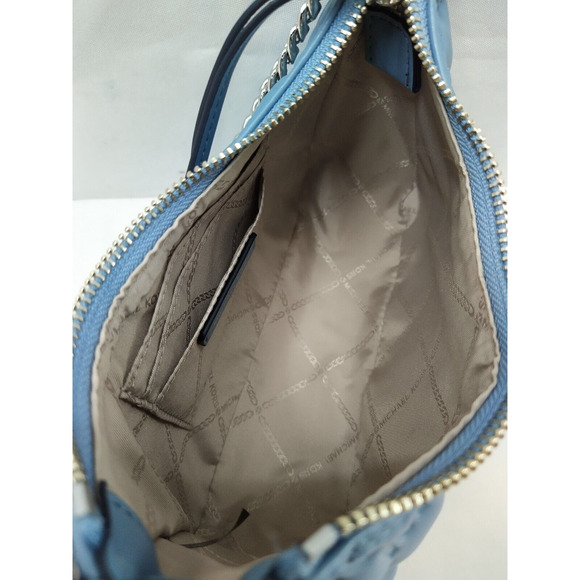 Michael Kors Jet Set Charm Blue Leather Zipper Closure Hobo Shoulder Bag - NWT - Picture 10 of 16